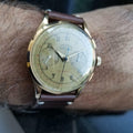 CHRONOGRAPHE SUISSE Men's 18K Solid Gold cal.257 Chronograph 38mm, c.1950s