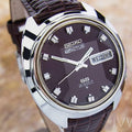 Seiko Actus Mens Vintage Day Date Automatic 76106 7600 Watchl 1970s