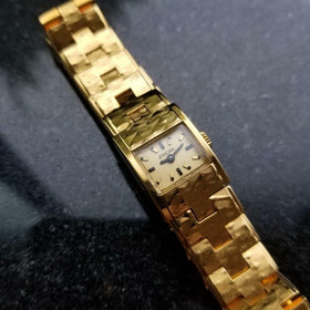 ENICAR Ladies Gold-Plated Cocktail Dress Watch c.1960s Vintage Swiss Luxury
