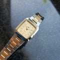 Longines Ladies 1980s Gold Plated Stainless Quartz Luxury Swiss Watch