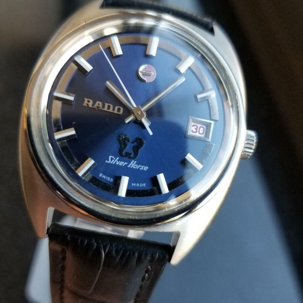 Rado Vintage Silver Horse 1968 Automatic 36mm Mens Stainless Swiss Watch