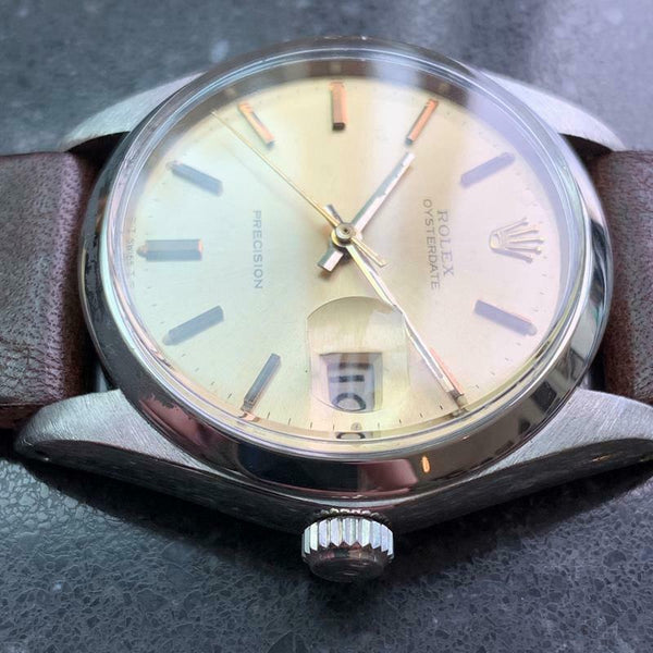 ROLEX Men's Oysterdate Precision 6694 Hand-Wound, c.1971 Swiss Vintage