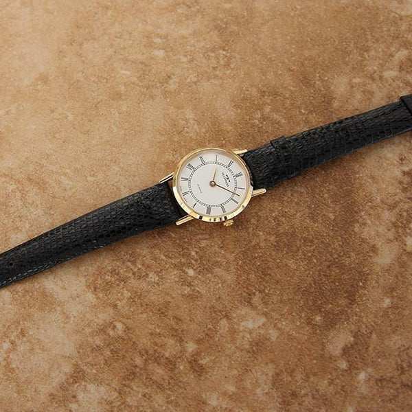 Technos Swiss Made Ladies 23mm Gold Plated Manual 1980s Luxury Dress Watch