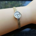 ROLEX Ladies 14kt Gold Cocktail Diamond Dress Watch, c.1950s Vintage Swiss