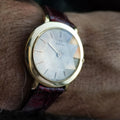 OMEGA Men's Midsize/Unisex 18K Solid Gold Hand-Wind Dress Watch c.1962