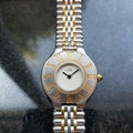 CARTIER Ladies Must 21 Cartier 18K Gold & SS Quartz, c.1990s Swiss Luxury