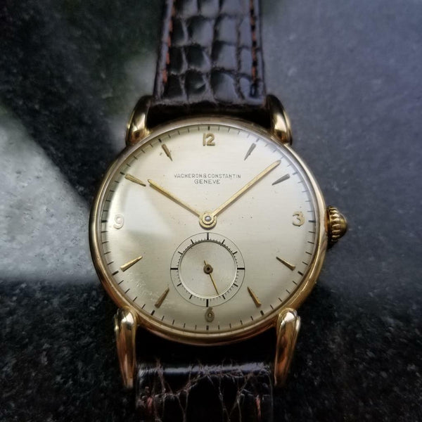 VACHERON & CONSTATIN Men's 18K Solid Gold Hand-Winding Dress Watch c.1950s