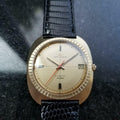 MOVADO Men's Solid 14K Gold Kingmatic HS360 Automatic w/Date c.1960s Swiss