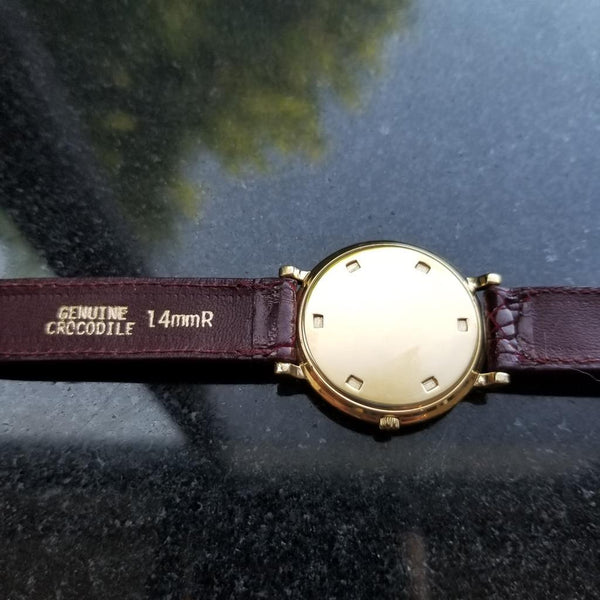 OMEGA Men's Midsize/Unisex 18K Solid Gold Hand-Wind Dress Watch c.1962