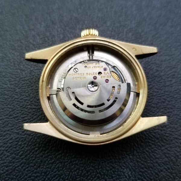 ROLEX 14K Solid Gold Oyster Perpetual 6551 Midsize Unisex Automatic c.1966