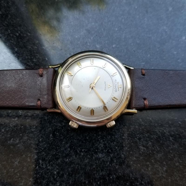 LECOULTRE Men's 10K Gold-Filled Memovox 3025 Alarm Hand-Wind, c.1950s Swiss