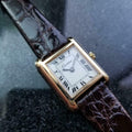 CARTIER Ladies Tank  18k Gold Electroplated Manual Wind, c.1970s Swiss