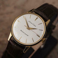 Seiko Crown Made in Japan 1960 Gold Plated Manual 35mm Men Dress Watch