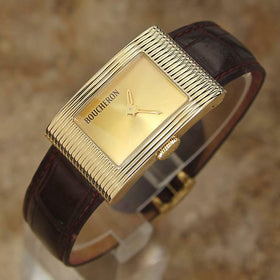 Boucheron Reflet Ladies 18k Solid Yellow Gold Quartz Original Swiss Watch