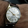 ROLEX Men's Oyster Perpetual Date 1550 Gold-Capped Automatic, c.1973 Swiss