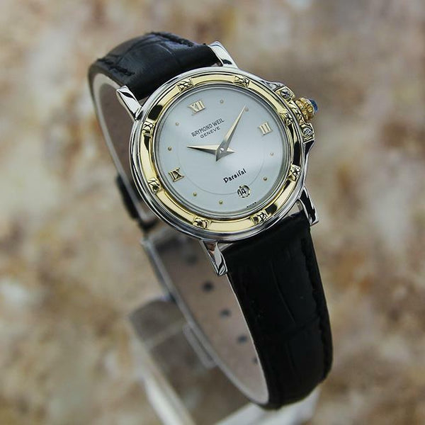 Raymond Weil Geneve Parsifal Ladies Dress Watch 27mm 18k gold plated c2000