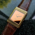 Rolex Cellini 18K Solid Gold 1974 Vintage Swiss Watch Manual on Crocodile