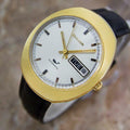 Bulova Mens Midsized Automatic Gold Plated Swiss 1968 Classic Dress Watch