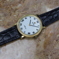 Waltham Vintage 1980s Mens Manual Swiss Made Manual Gold Plated Dress Watch