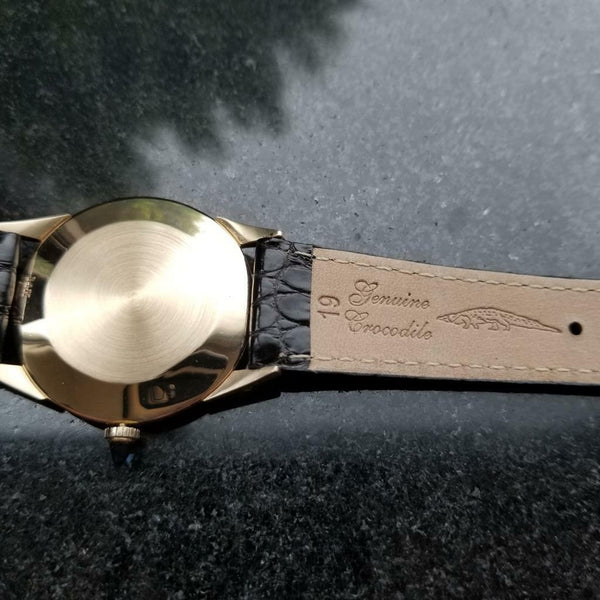 CARTIER 14K Solid Gold Men's Manual Hand-Wind Dress Watch c.1960s Swiss