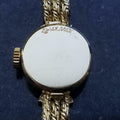 ROLEX Ladies 14kt Gold Cocktail Diamond Dress Watch, c.1950s Vintage Swiss