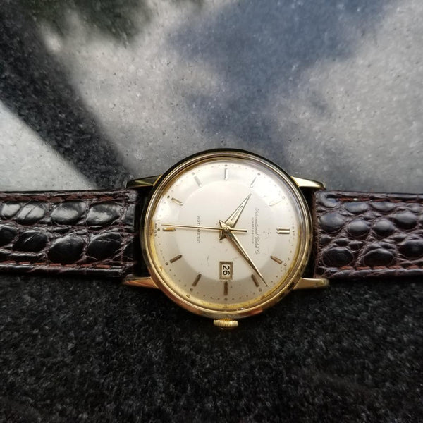 IWC Men's Solid 18K Gold Dress Watch cal.8531, Rare Swiss Luxury c.1960s