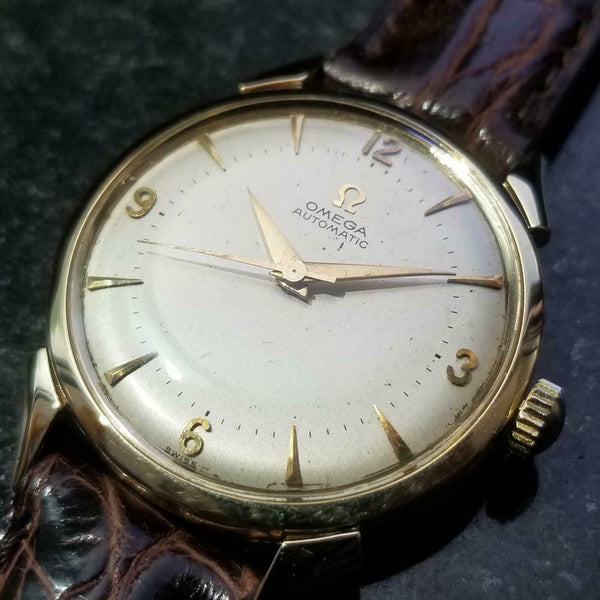 OMEGA Men's 14K Solid Gold cal.500 Automatic, c.1956 Swiss Vintage Luxury