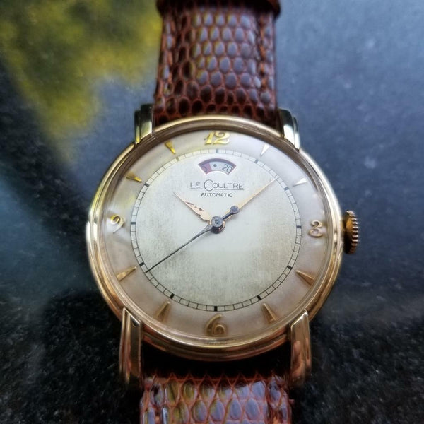 LECOULTRE 10K Gold-Filled Men's Bumper Automatic cal.481 Powerwind c.1950s