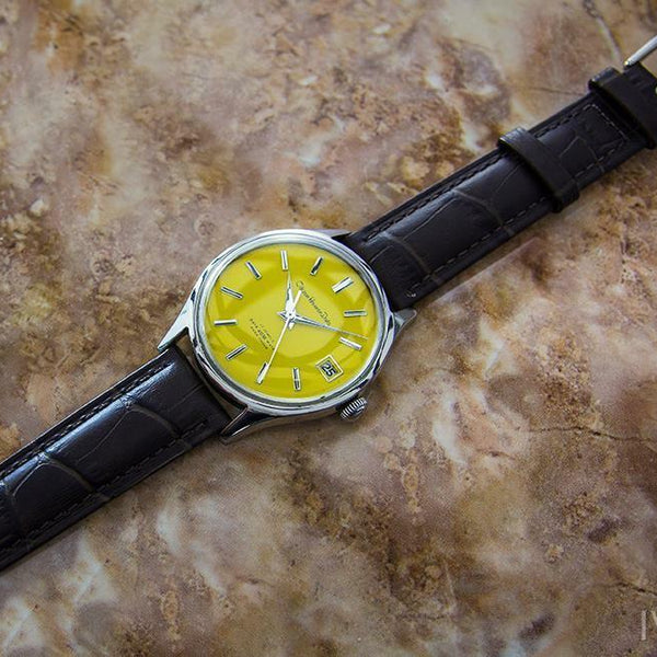 Citizen Homer Date Japanese Collectible Men's Vintage Dress Watch c1960s