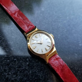 ROLEX Ladies 18K Gold 9632 Cocktail Dress Watch, c.1950s Swiss Luxury